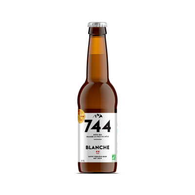 Bière blanche bio 33cl, Brasserie 744