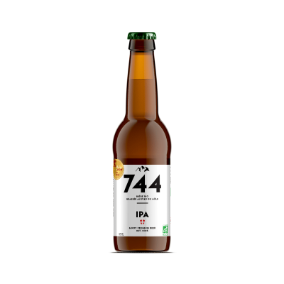 Bière Indian Pale Ale bio 33cl, Brasserie 744